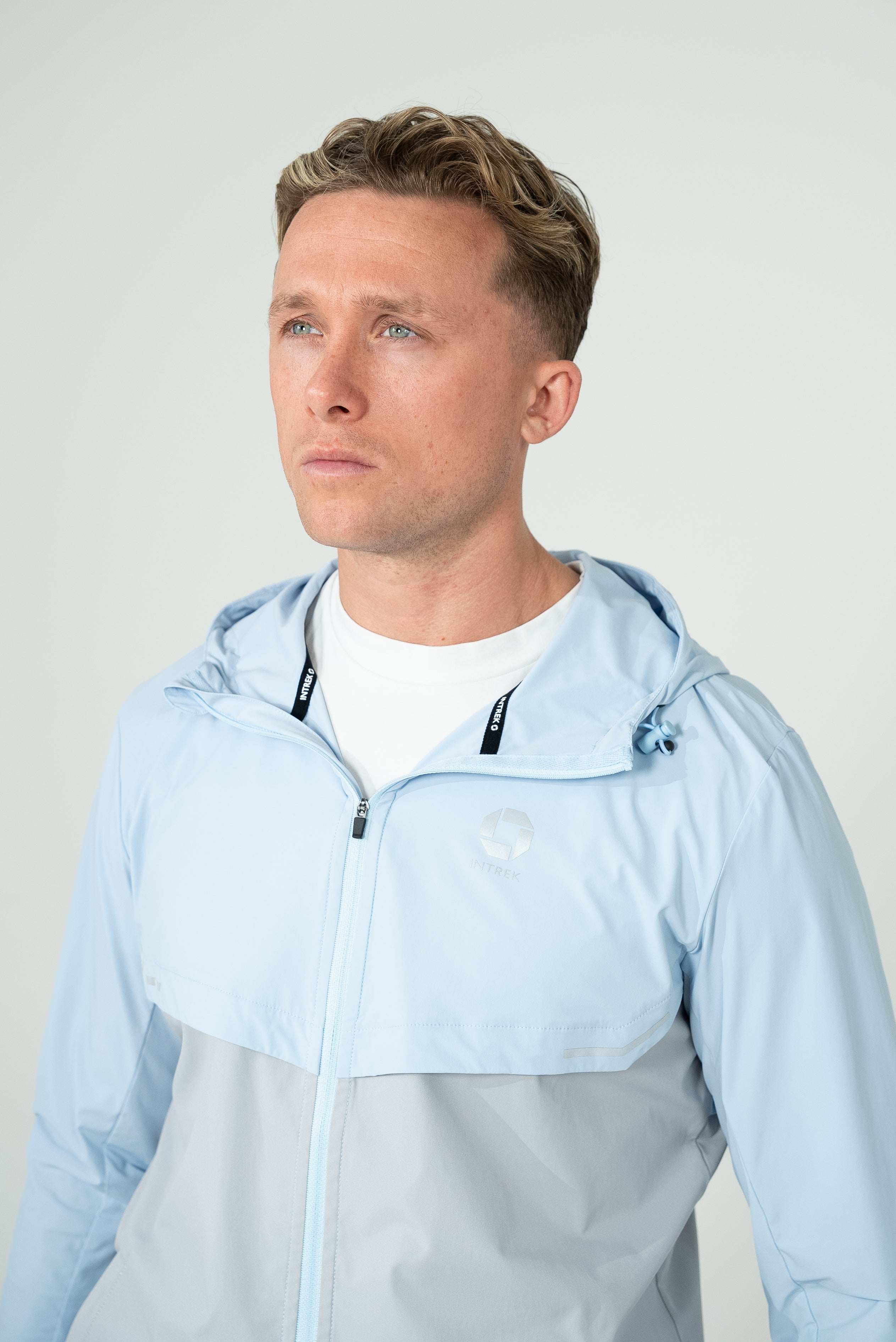 Dynamic Tracksuit - Ash Grey/Light Blue