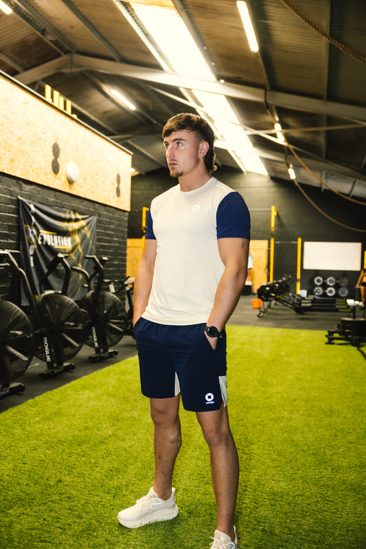 Dynamic T-shirt - Coastal Cream/Deep Navy