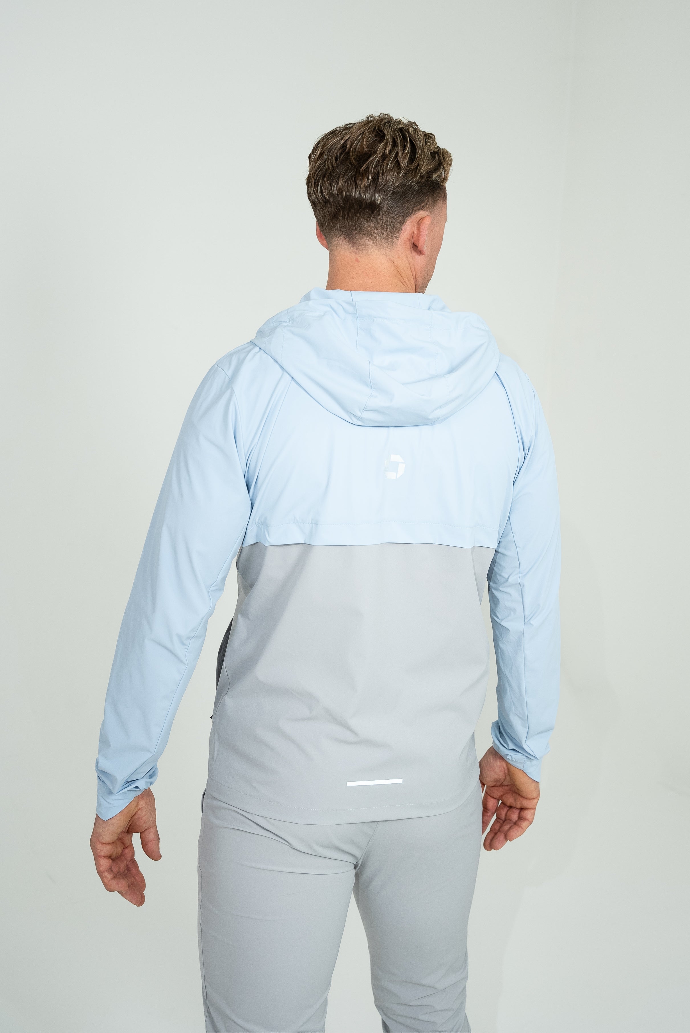 Dynamic Tracksuit - Ash Grey/Light Blue