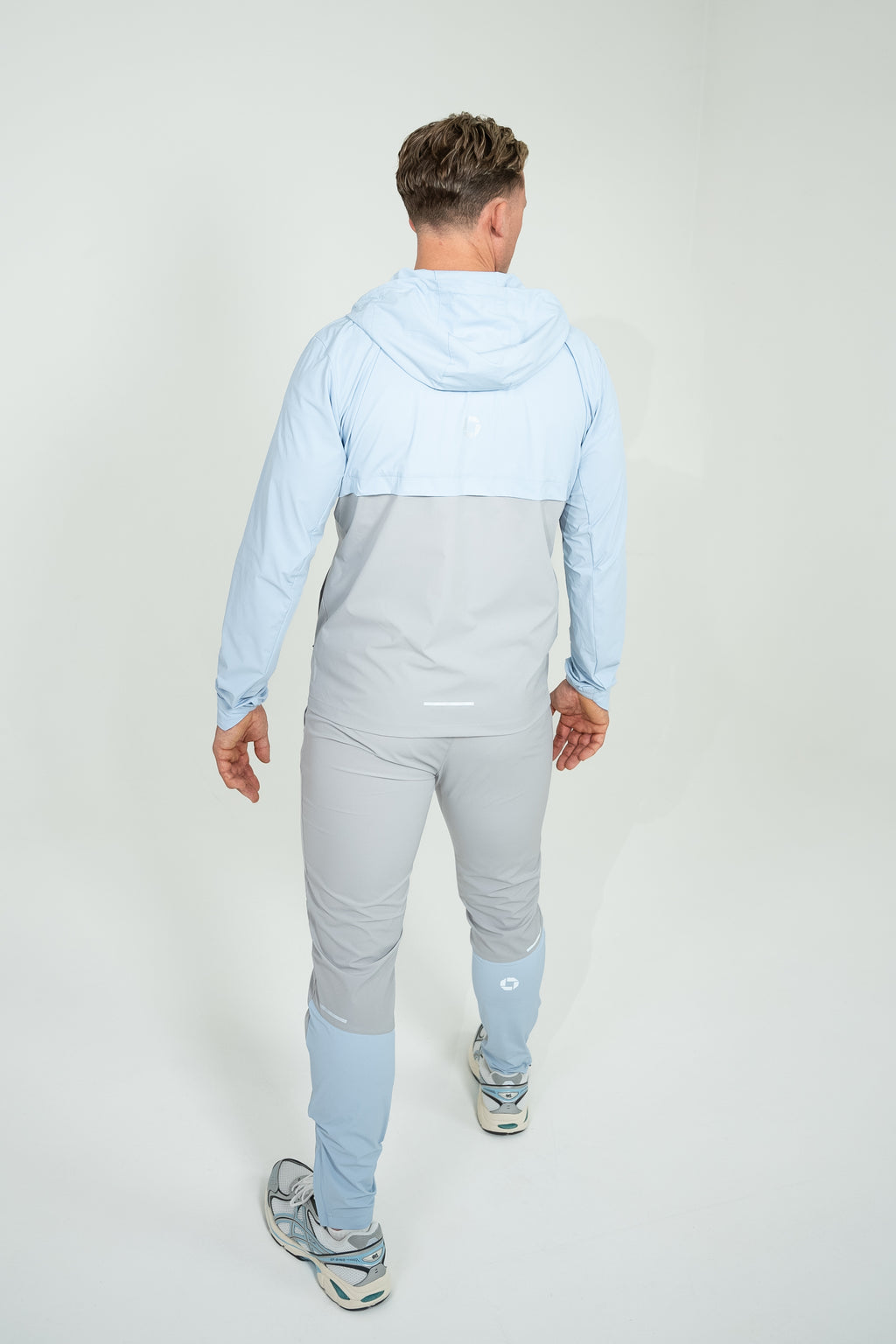 Dynamic Tracksuit - Ash Grey/Light Blue