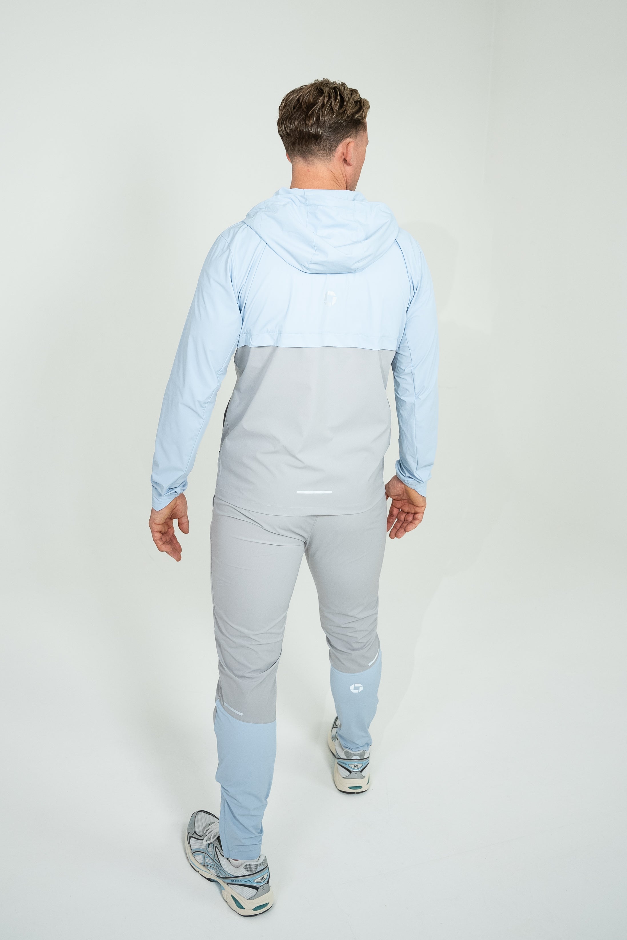Dynamic Tracksuit - Ash Grey/Light Blue