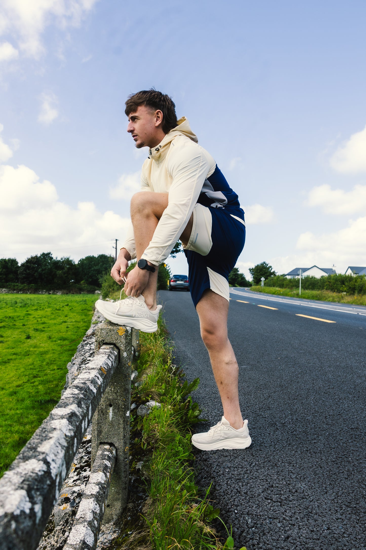 Dynamic Short - Coastal Cream/Deep Navy