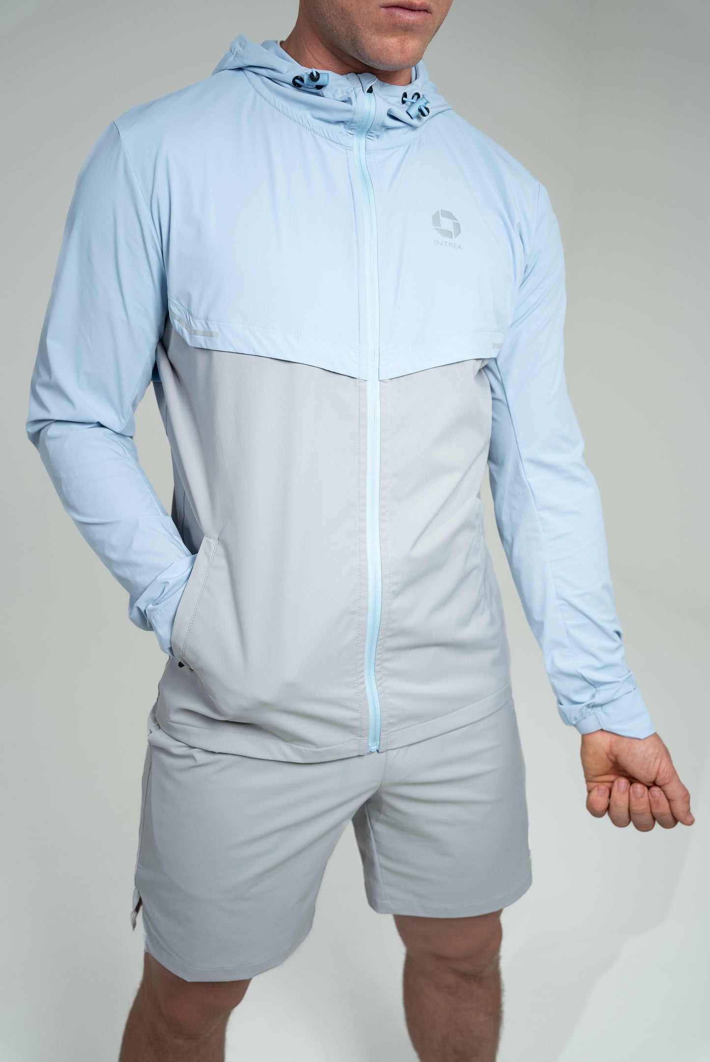 Dynamic Jacket - Ash Grey/Light Blue